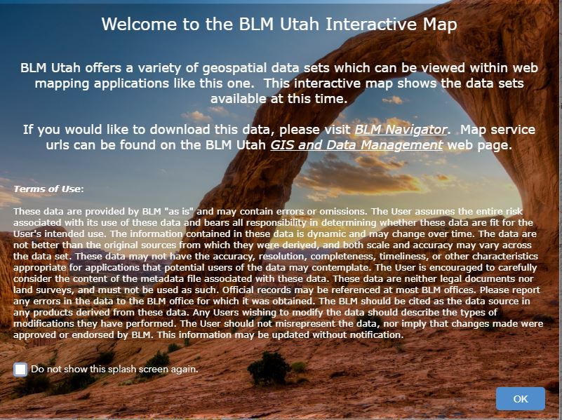 Utah GIS and Data Management BUREAU OF LAND MANAGEMENT